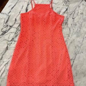 Lilly Pulitzer Midi Coral dress